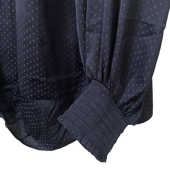 Beldini Womens Top Plus Size 3X Black Twist Front Blouse NWT - Picture 7 of 10